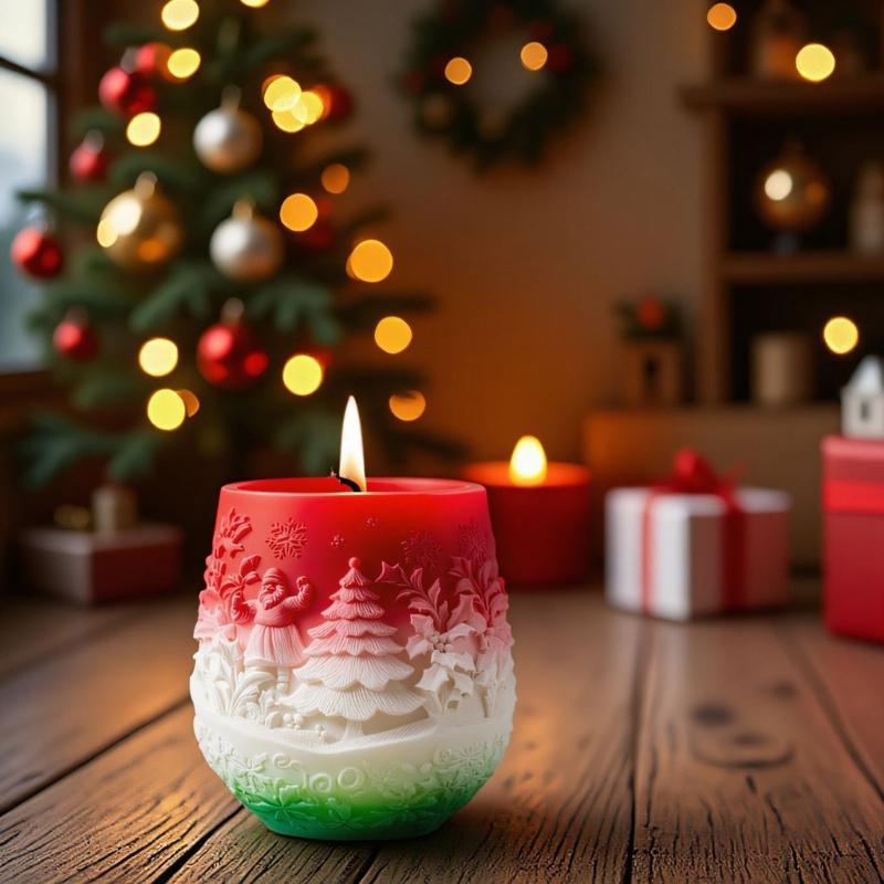 Christmas Tree Silicone Mold Suitable for Resin Crafts Embossed Planter Jewelry Making Multipurpose Holiday Decoration