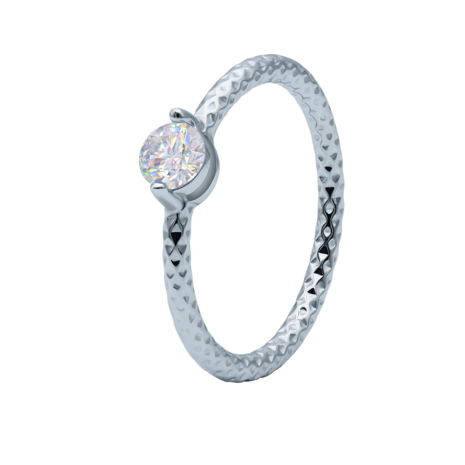 

Правая рука ждет Лонг Юэ 30 минут ретро муассанит бриллиантовое кольцо женское серебро S925 пробы закрытый рот маленький и маленький 9