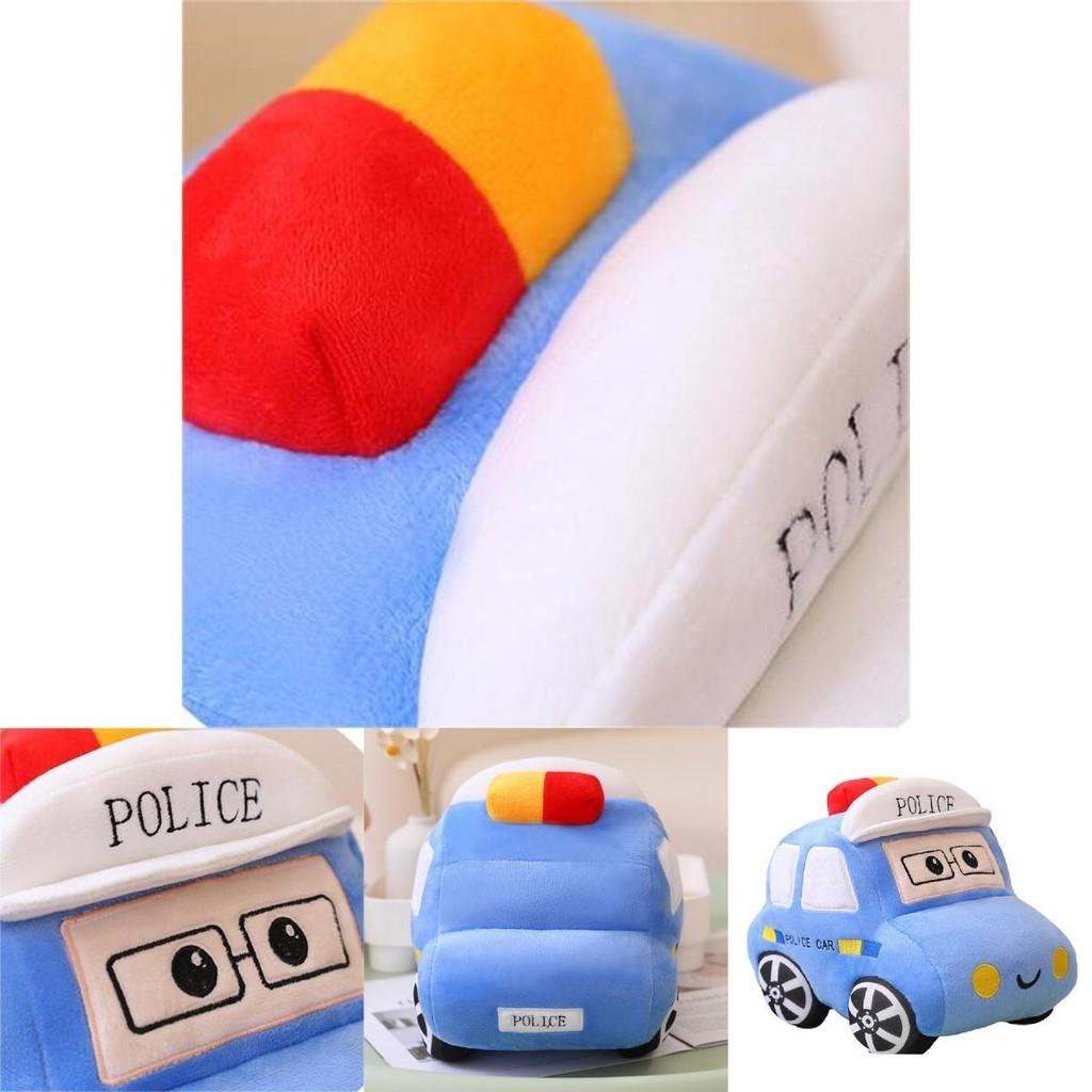 Ultra-plush Short Fur Cartoon Car Pillow- Available In 3 Vibrant Colors