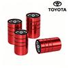 4Pcs Aluminum Alloy Tire Valve Caps Anti Leak Dust Cover Car Wheel Accessory For Toyota Hilux Corolla RAV4 Camry Highlander C-HR
