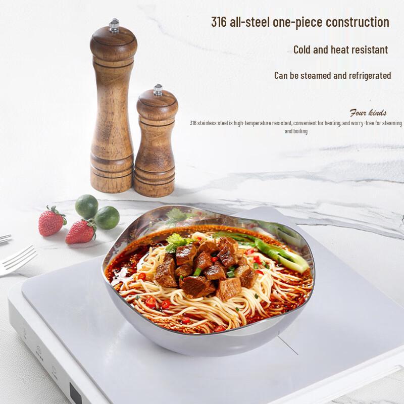 ZISIZ Leichter Luxus Edelstahl Obstschale