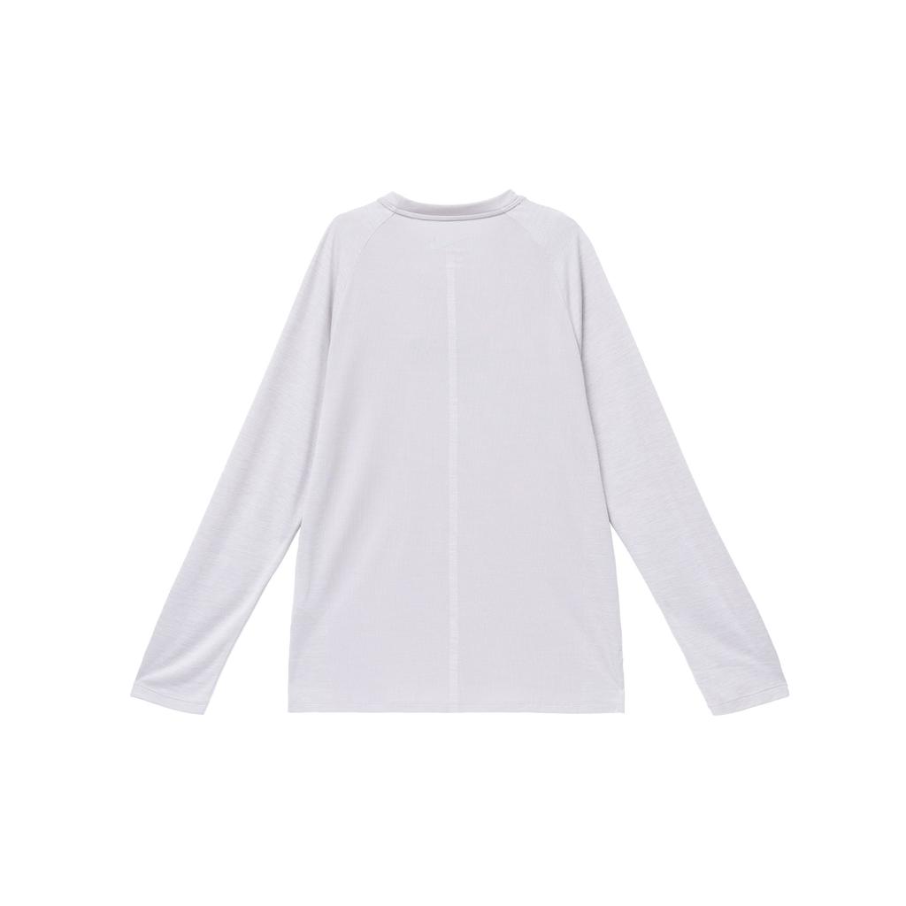 Nike Medalist Dry Embroidered Logo Crew Neck Long Sleeve T-Shirt Men Tops Gray 891425-027