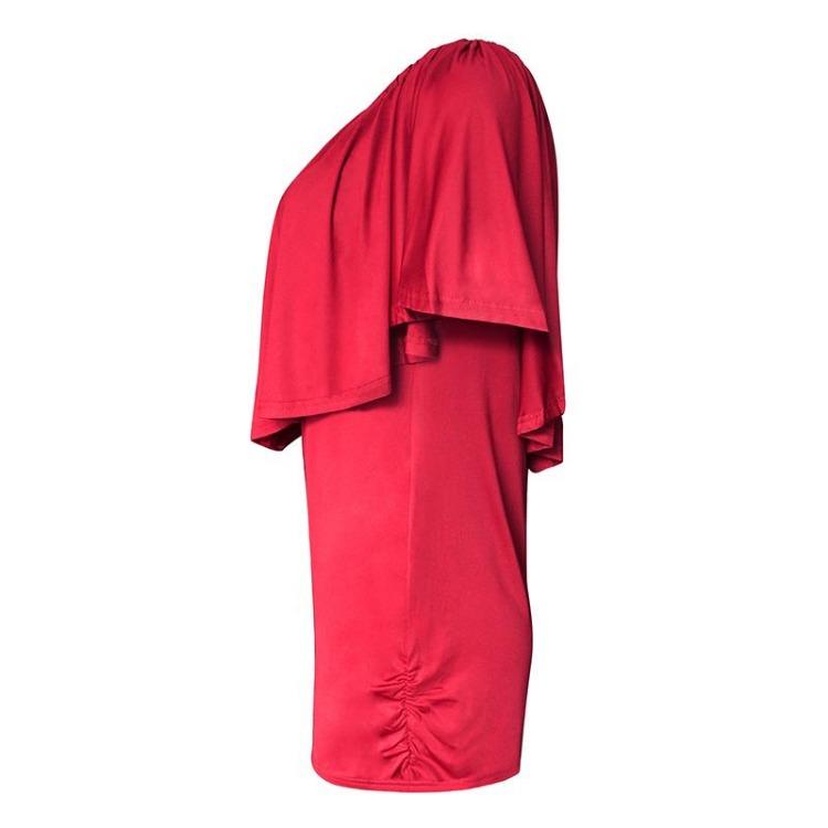 Sommer Damen Schulterfrei Locker Kleid Kurzarm Quaste Hüftkurzrock Paket