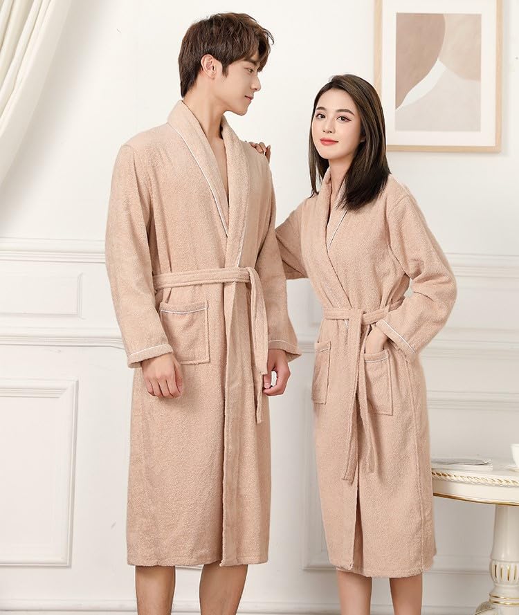 [Bobo & Hanhan] Terry Bathrobe (JP, Alphabet, M, Beige)