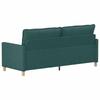 Sofa Dark Green 196 X 81 X 87.5 Cm Fabric