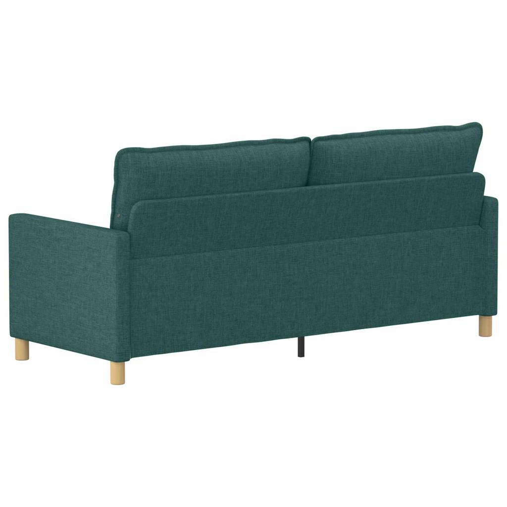 Sofa Dark Green 196 X 81 X 87.5 Cm Fabric