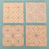 10pcs Miniature Dollhouse Flooring Tiles Vintage Wood Craft DIY Decor Miniature Floor Sheets for Kitchen Living Bedroom