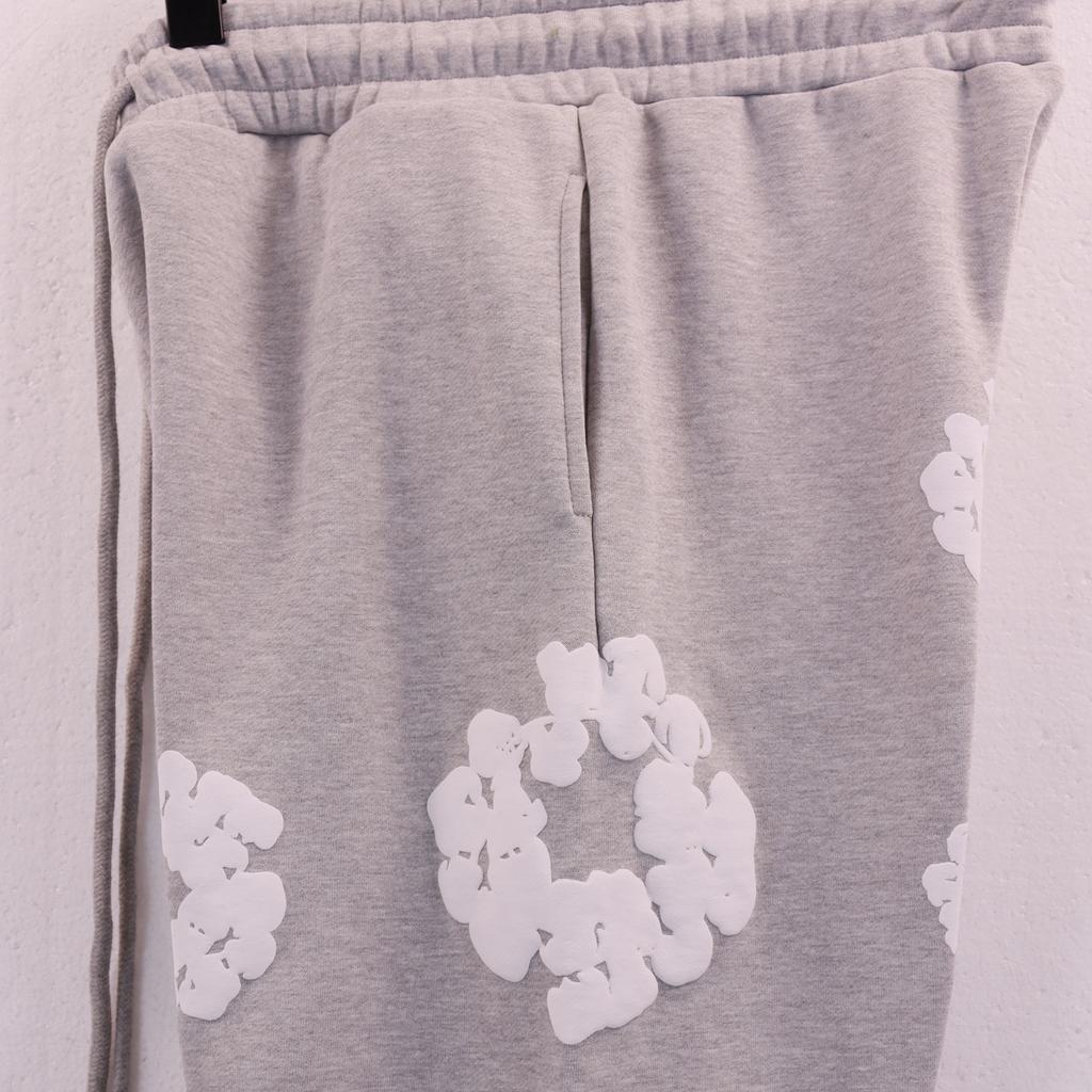 Pantaloncini con Stampa Ghirlanda di Cotone, Pantaloncini Casual Streetwear Unisex, Disponibili in Più Colori