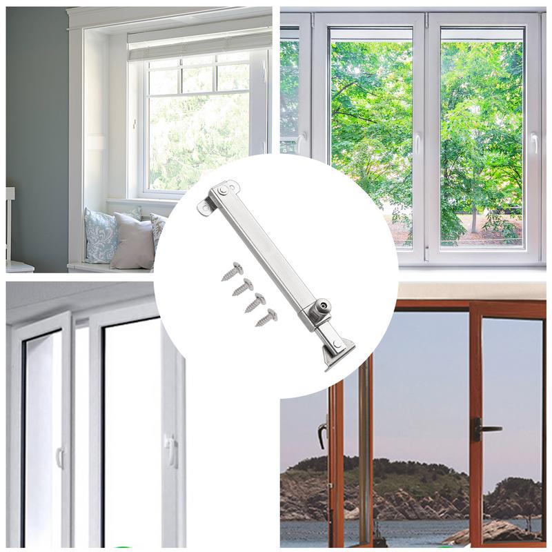 New Casement Window Lock Stainless Steel Window Latch Stay Hinges  Easy Installation Casement Window Latch Window Accessories