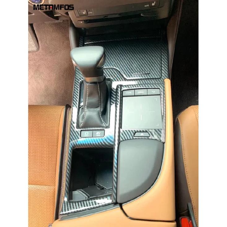 Car Accessories For Lexus ES 200 260 250 350 300h 2018    Carbon Fiber Interior Console Gear Shift Box Cover Trim