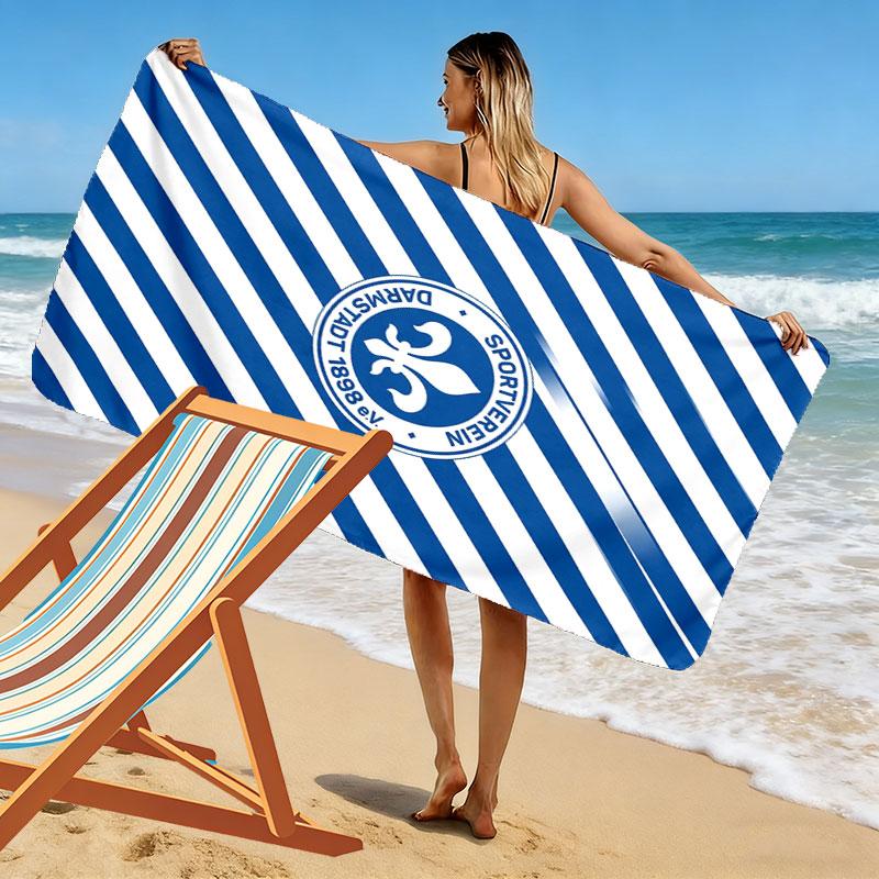 Darmstadt Spirit Print Strandtuch, Großes Weiches Schnelltrocknendes Handtuch für Strand Camping Schwimmen