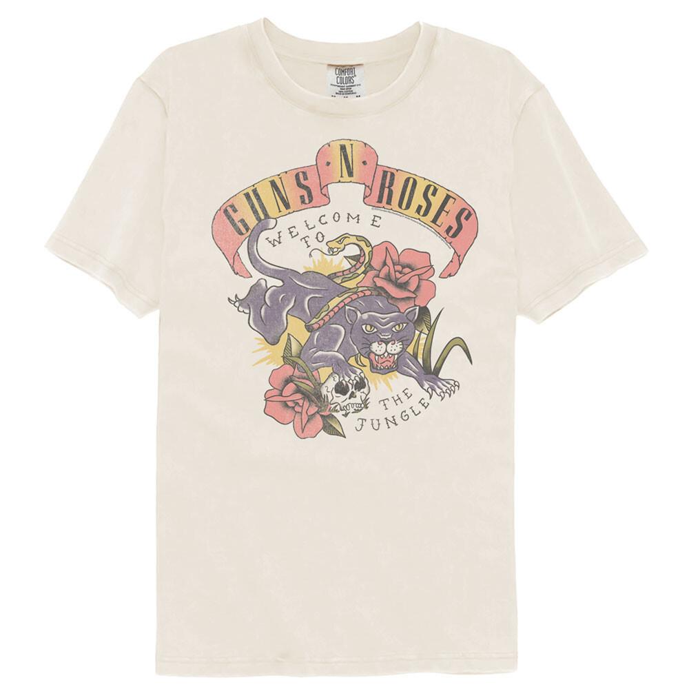 Guns N Roses Tatoo Black Panther Welcome To The Jungle Men T Shirt Rock Merch S