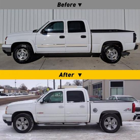 1999-2006 Chevy Silverado GMC Sierra Front Door Handle Covers For 99-06 | 2X | Chrome | Plastic | Easy Tallation | Adhesive