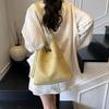 Portable Tote Bag Women'S Fashion Summer Tide Korean Retro Bucket Bag Simple Shoulder Armpit Bag