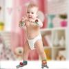 Baby Wrist Rattle,4pcs Baby Wrist Rattle and Socks Rattle Strap Rattles and SocksFoot Finder Developmental Toys Gift for Toddlers Boys Girls (Donkey)