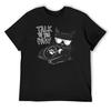 Talk To the Paw Cool Cat T-Shirt Rapper Graphic Tees Oversized Customs Design Your Own Mens Graphic T-shirts Funny