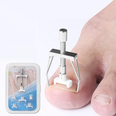 Dispositivo de corrección de uñas encarnadas, Clip alisador de acero inoxidable, Corrector de soporte para el cuidado de las uñas del pie