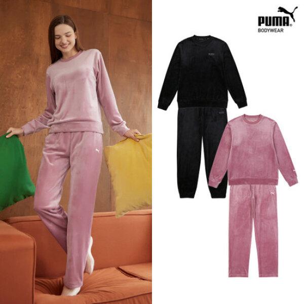 Puma Bodywear Puma Women S Velour Homewear 4 Piece Set