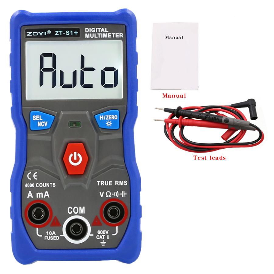

ZOYI ZT-S1+ Smart Electrician Multimeter Побутовий високоточний цифровий міні автоматичний універсальний лічильник