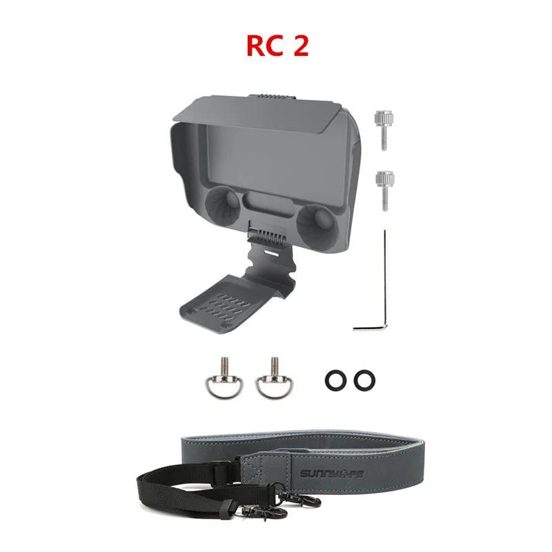 For DJI Mini 4 Pro Air 3 RC 2 Lanyard Shoulder Neck Strap Hanging Sling Screen Remote Control Joystick Sun Hood Tempered Film