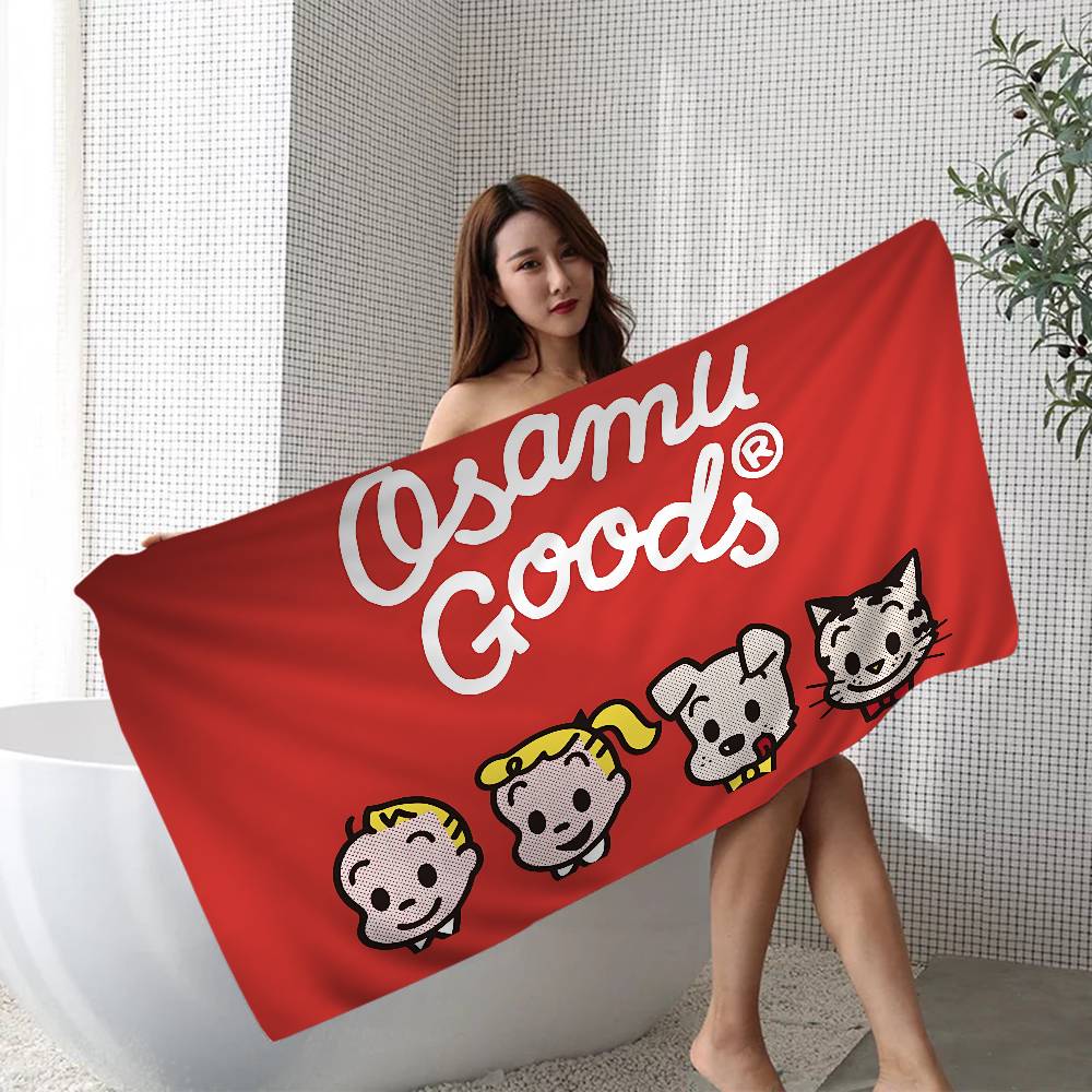 Cartoon O-osamu Good Microfiber Blanket Quick Drying Beach Towels Oversized Printing Super Absorbent Pool Towel Blanket