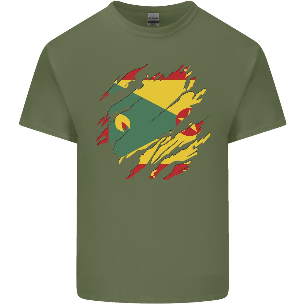 Torn Grenada Flag Grenadians Day Football Unisexs Light Cotton Tshirt