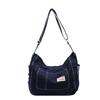 Denim Student Satchel Bag With Large Capacity For Daily Use