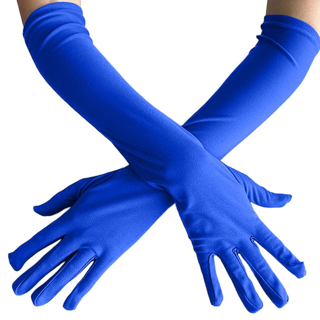 Long Gloves For Women, Soild Color, Women's Fashion Evening And Prom Costume Performance Bar Dance Dress Up Gloves