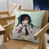 Anime Cartoon K-Kuroki T-Tomoko Cushion Cover Car Throw Pillow Case For Sofa Car Christmas Gift 40x40cm 45x45cm