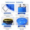 Large Capacity Thick Round Plastic Trash Can for Commercial Kitchens, Catering, Classrooms, Hotels, and Sanitation
