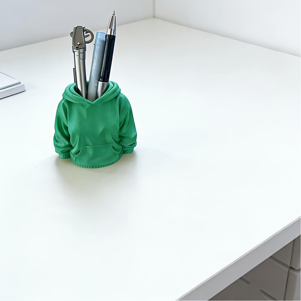 Hooded Sweatshirt Pen Holder Cute Desk Organizer for Stationery Storage Office Home Decor and New Year Valentine's Day Gift