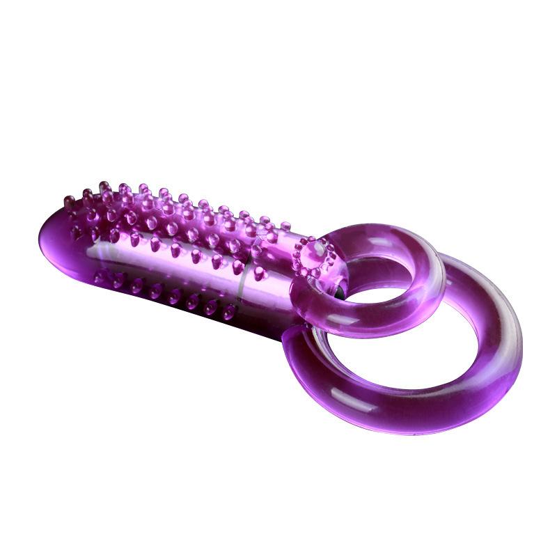 Vibrating Cock Ring With Clitoral Stimulator Raised Nodules Anal Beads For Adult Sex Toys Penis Ring Wearable