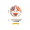 ZISIZ Cute Cat Ceramic 8-Piece Dinner Set