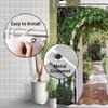 1 Stück Duschvorhang mit Aufdruck Gartenbogen mit Efeupfad, Wasserdicht Maschinenwaschbar Polyester für Dusche/Badewanne Badezimmerdekoration