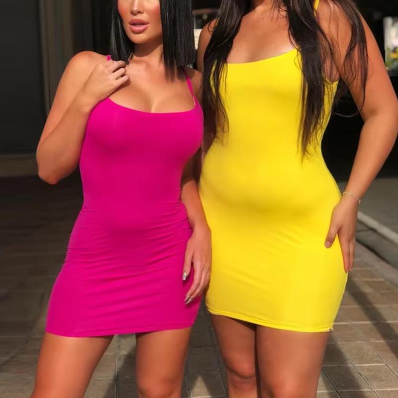 Women's European & American Bodycon Party Dresses - Sexy Strappy Pencil Skirts for Evening Events
