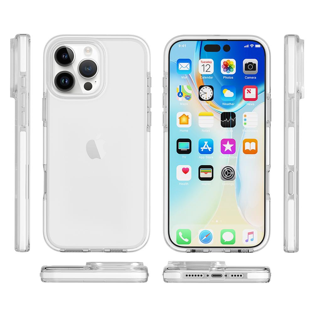 For iPhone 16 Pro Case TPU+TPE Anti-Drop Clear Phone Cover