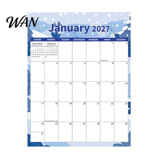 Home Office Organization 2027 Wall Calendar Monthly Planner, Minimalist Hanging Student Study Schedule for Decor, Self-Discipline Organizer