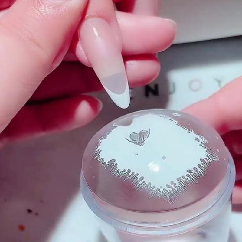 Easy-French Nail Stamper Monocle Jelly Print Silicone Transfer Print Scraper