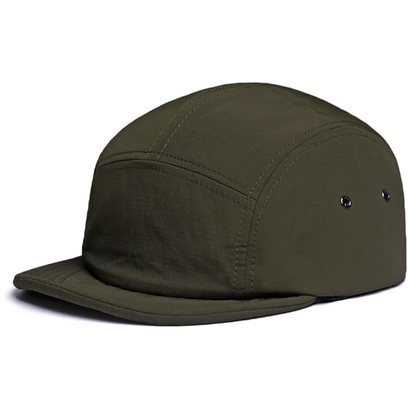 

[Laquest] men s jet cap five panel cap polyester water repellent ladies spring summer autumn (dark olive, 58cm)