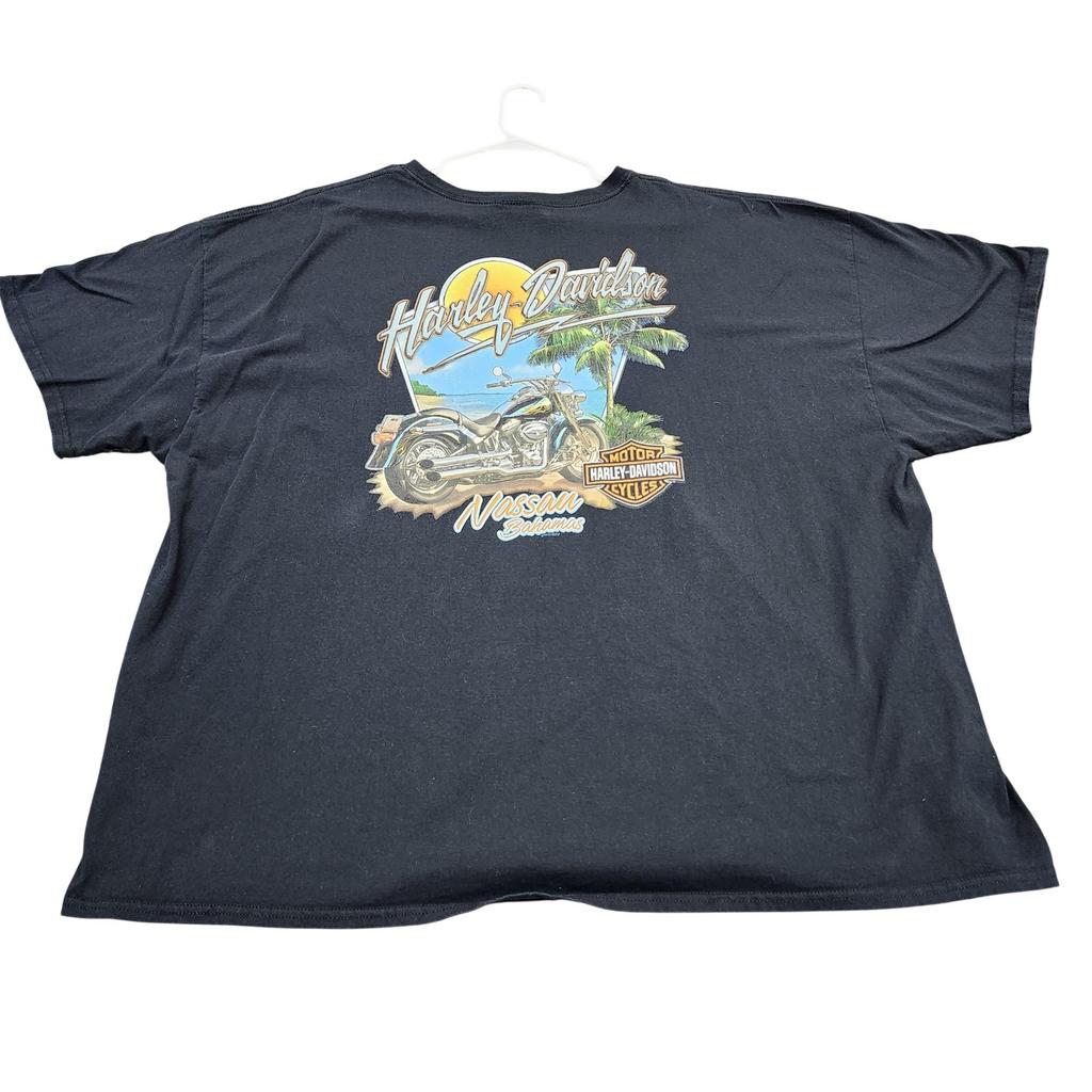 Harley-Davidson Shirt Mens Medium Black Outer Banks Graphic Tee Motorcycle Biker Unisex T-Shirt