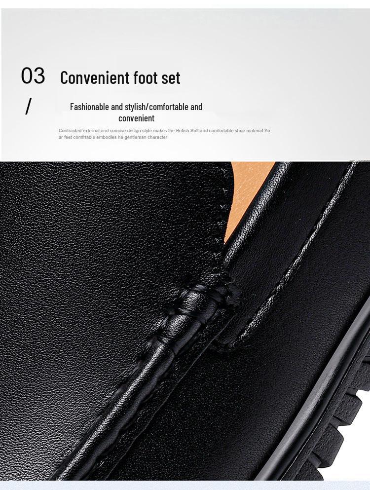 Men's Genuine Leather Slip-On Loafers: Business, Casual & Driving Shoes