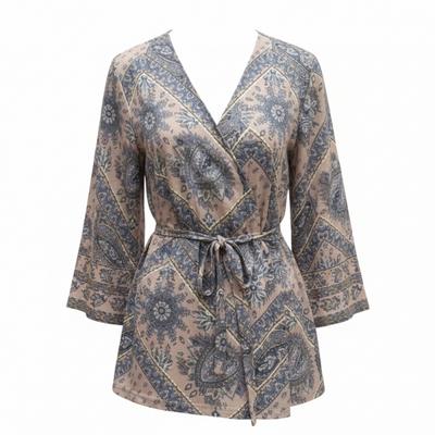 Laval Oriental Poly Fleece Border 7 8 Top Beige  Tewlt731be 