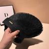 Designer Fashion Brand Sun Fringe Straw Hat Women'S Summer Empty Top Sun Hat Outdoor Parma Uv Protection Beach Sun Hat