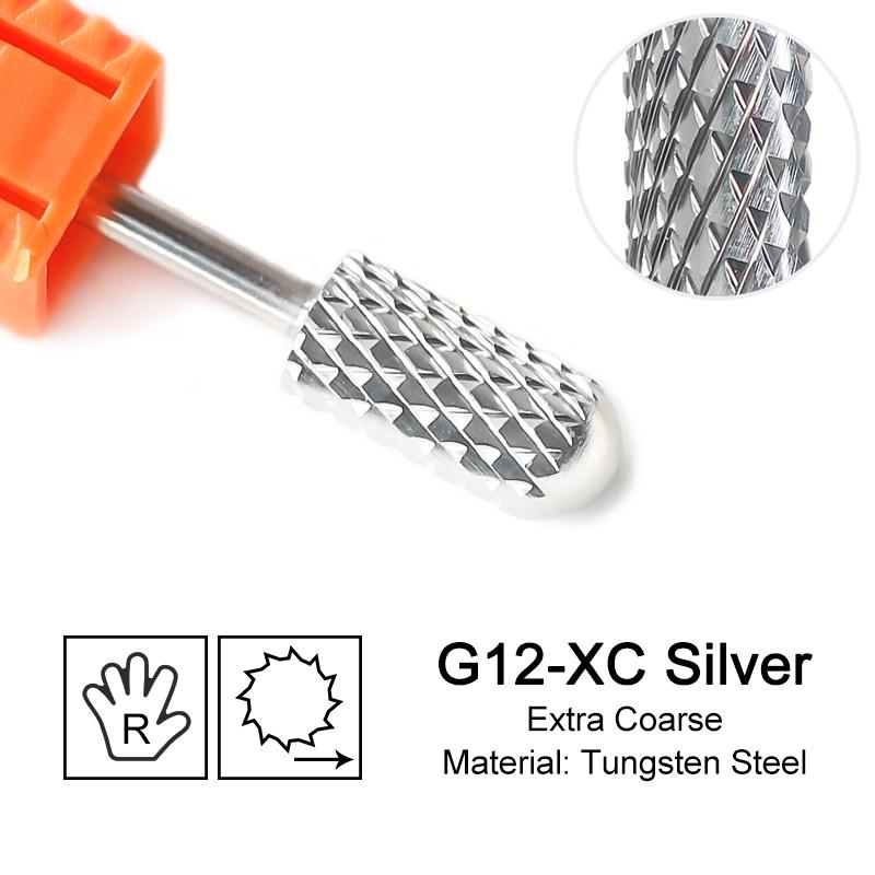 Tungsten Carbide Milling Cutter Nail Drill Bits For Electric Manicure Machine Pedicure Gold Silver Nails Files Accessories