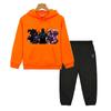 Autumn Black Panther Hoodie Fleece Sweatshirt Kawaii Jacket 2pcs pullover+Pant Boy Girls Hooded Spors Sets Kids Boutique Clothes