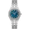 Blue-Green Dial Silver Strap Ladies' Quartz Watch - GW0770L1