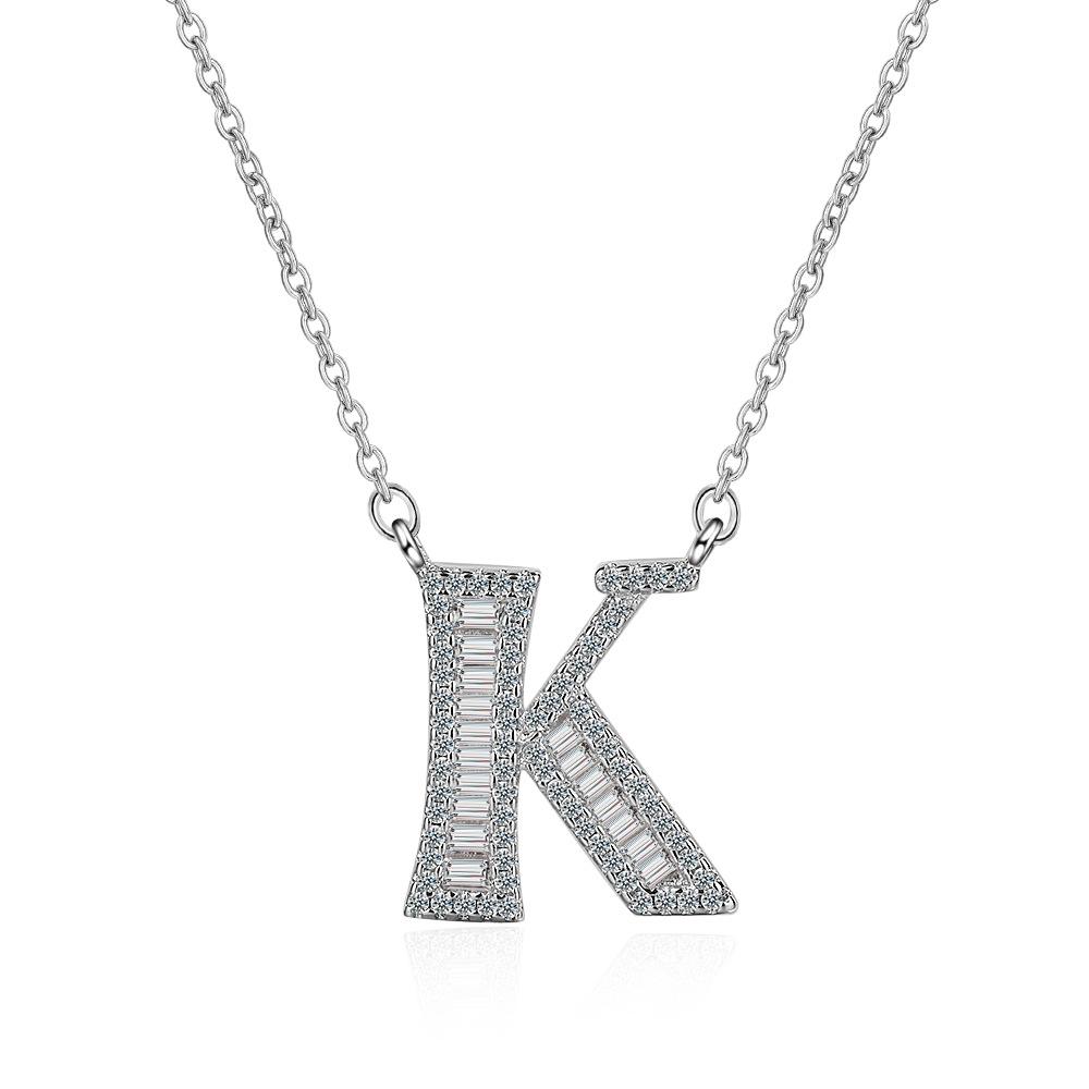 26 Letters of The Alphabet Necklace Female Romantic Travel with The Same Short Section of The Collarbone Chain Valentine's Day Gifts Necklace