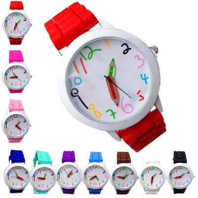 Modische digitale Smartwatch für Kinder, Unisex, Quarz-Armbanduhren für Jungen und Mädchen, schöne Uhr für alle Saat-Partys