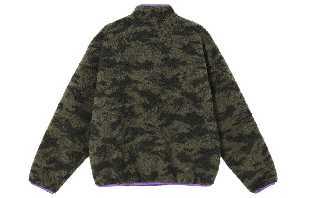Nike Velvet Jackets Men's Grape Purple/Black Stand Collar Moderate DQ4885-542