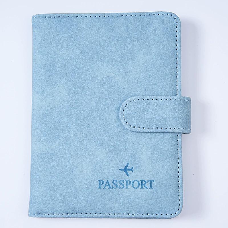 Passport Holder Cover Wallet RFID Blocking Leather Card Case Travel Accessories for Women Men